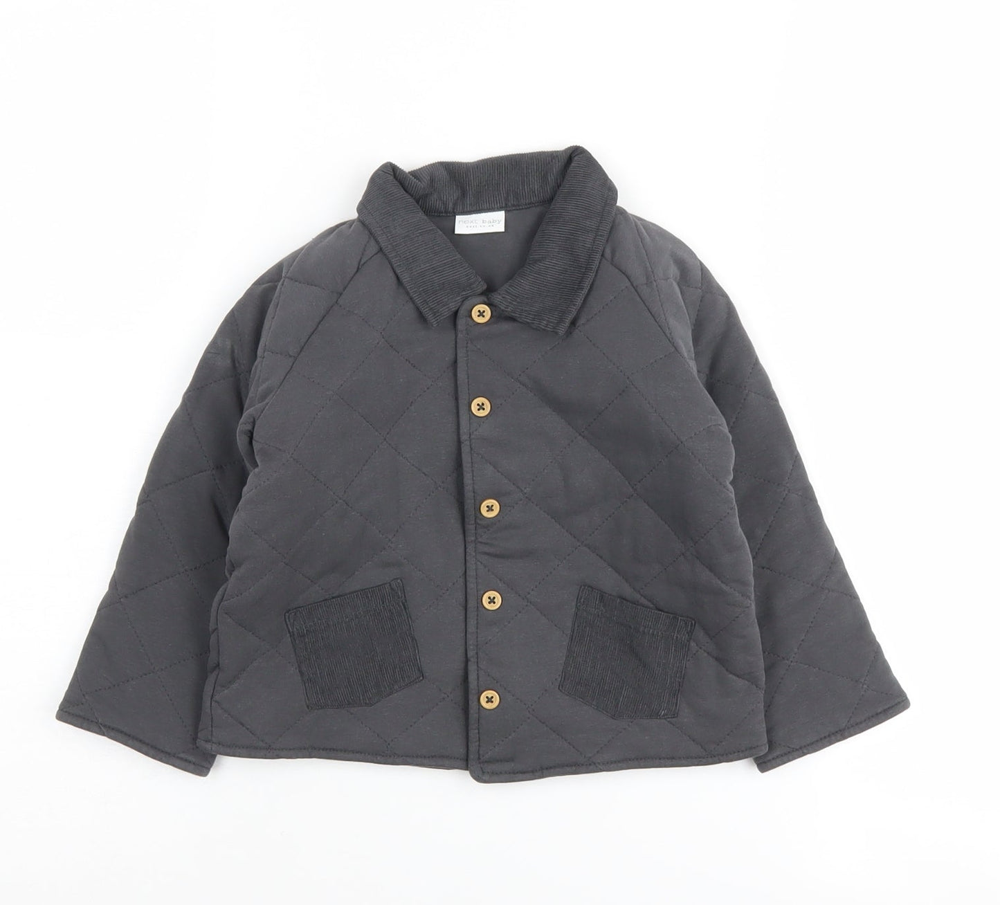 Next Boys Grey Quilted Jacket 2 Years