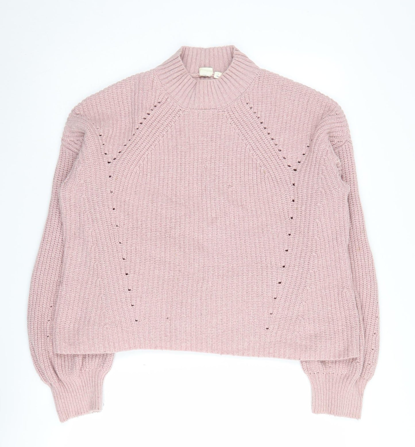 GAP Women's Pink Mock Neck Pullover Sweater L