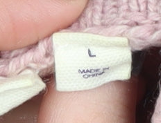 GAP Women's Pink Mock Neck Pullover Sweater L