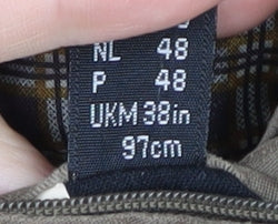 B.S.M. Men's Brown Jacket 38 in Regular Fit