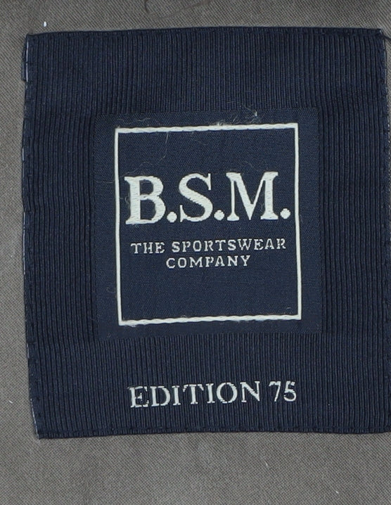 B.S.M. Men's Brown Jacket 38 in Regular Fit