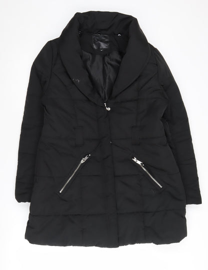 Womens UK Size 14 New Look Black Puffer Jacket