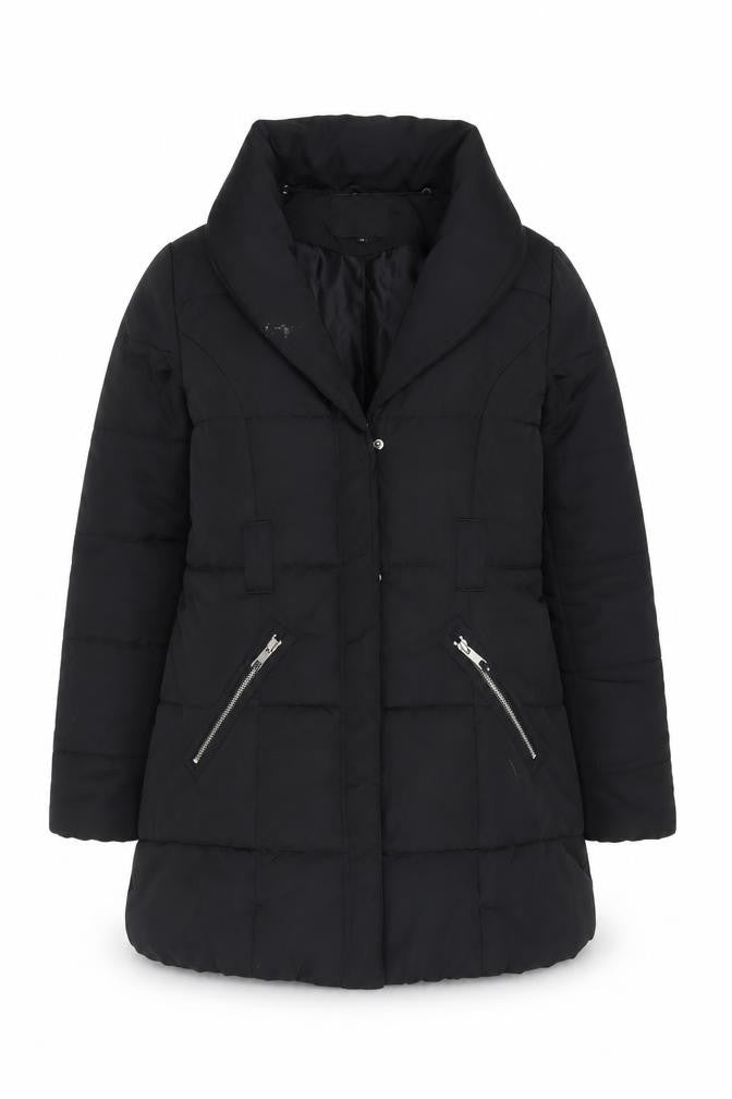 Womens UK Size 14 New Look Black Puffer Jacket