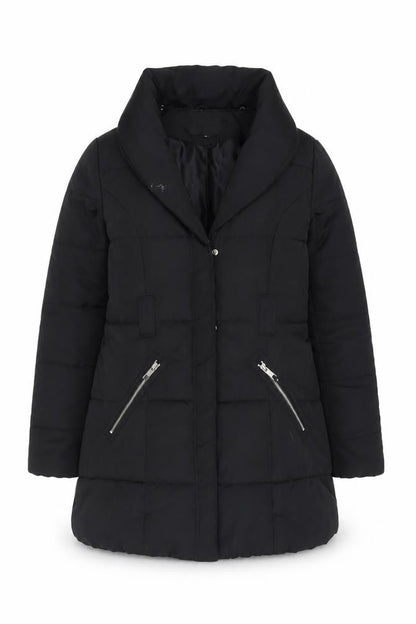 Womens UK Size 14 New Look Black Puffer Jacket