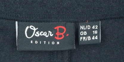 Additional view of Oscar B. Women's Black Wool Blend Blazer -, size 16