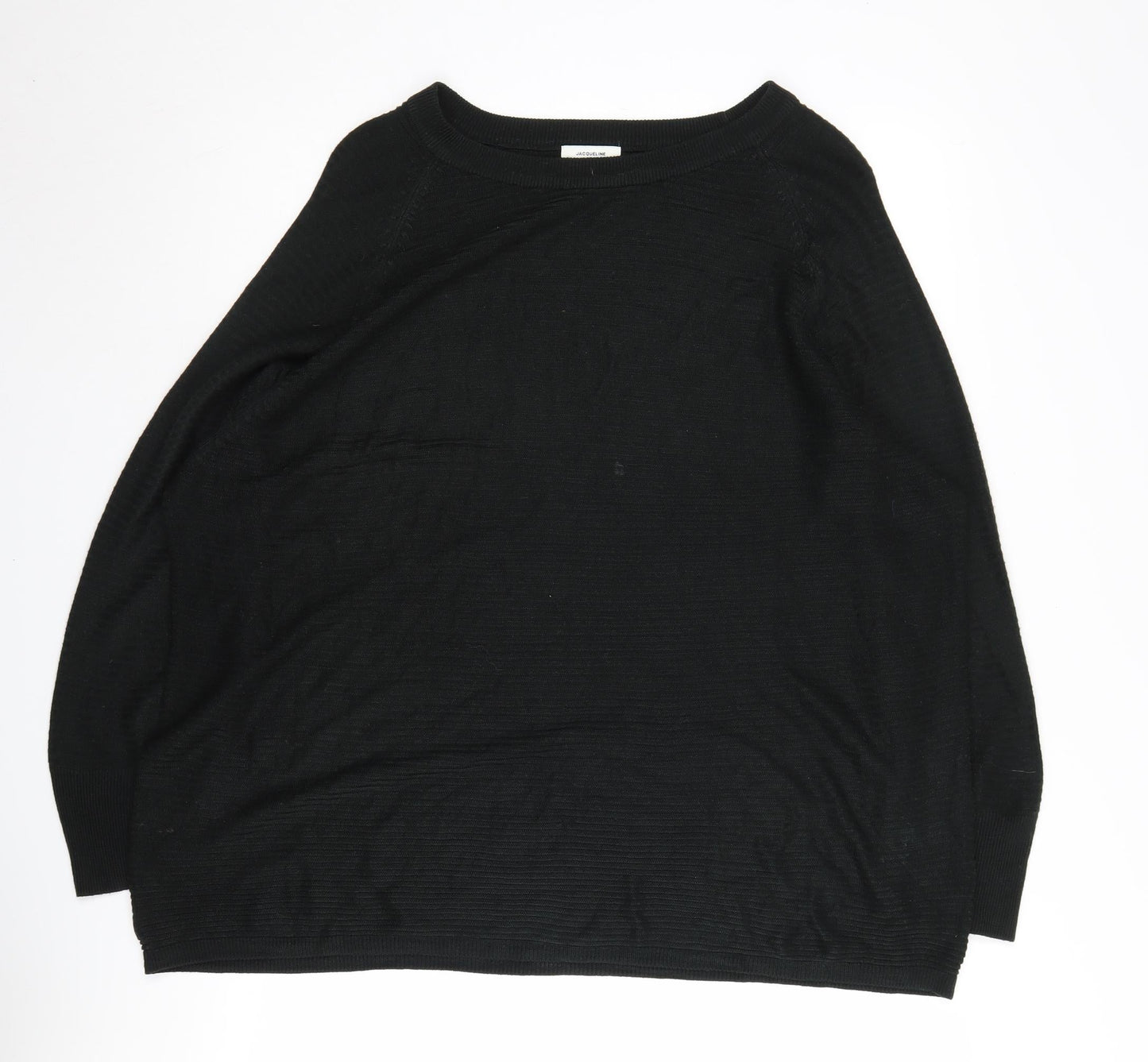 Womens UK Size L Jacqueline de Yong Black Pullover Jumper