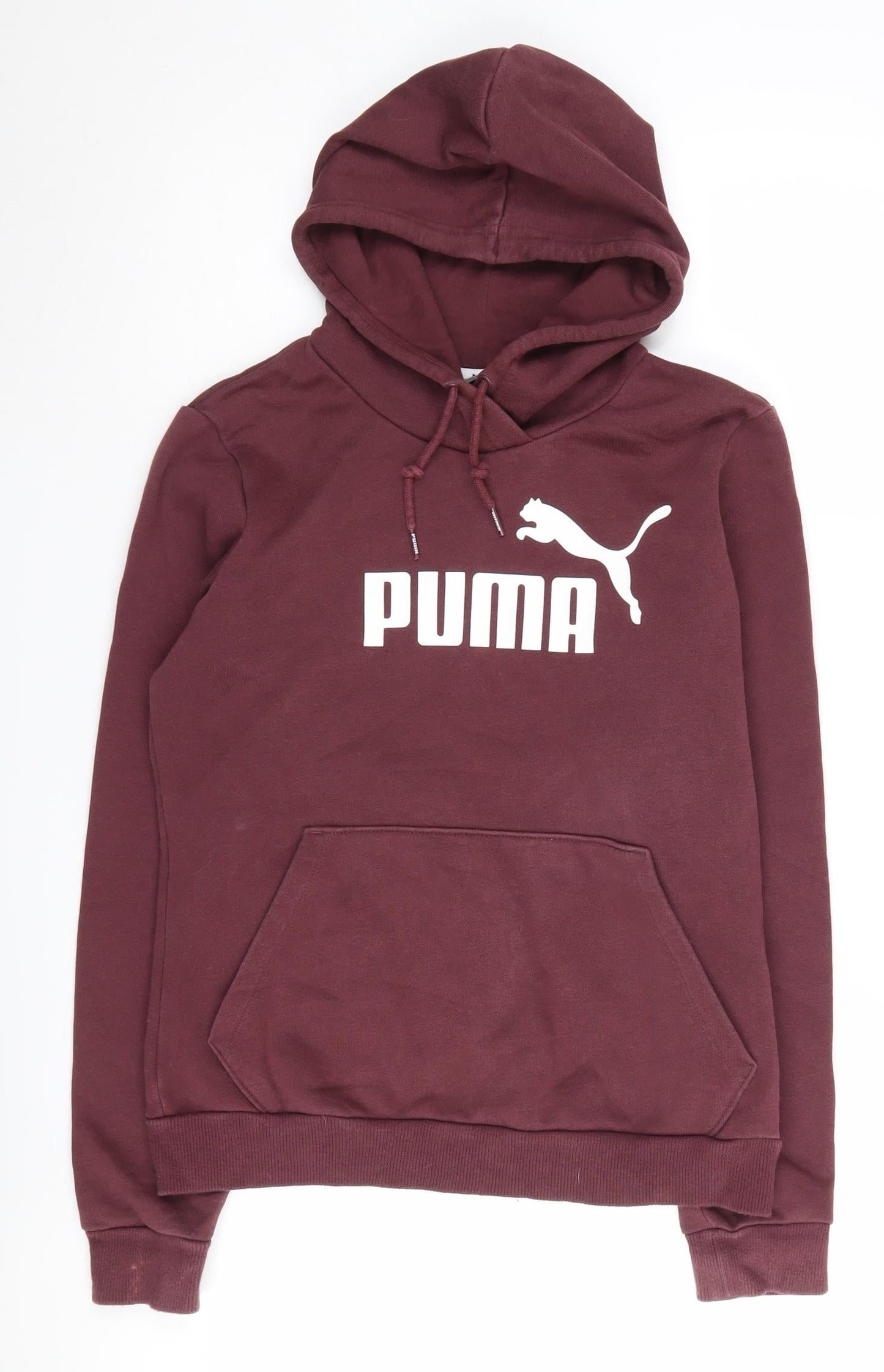 Puma Women's Red Hoodie Size 10 Pullover Logo