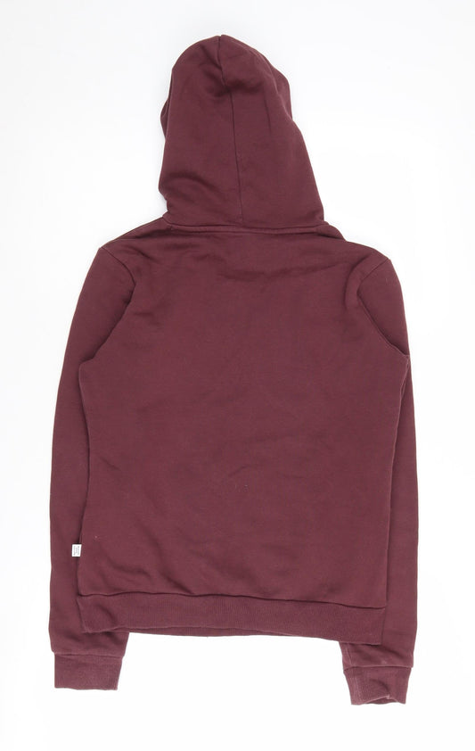 Puma Women's Red Hoodie Size 10 Pullover Logo