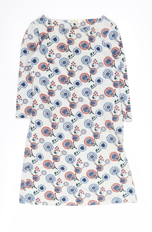 Lily & Me Women's Floral Shift Dress Multicoloured UK 10