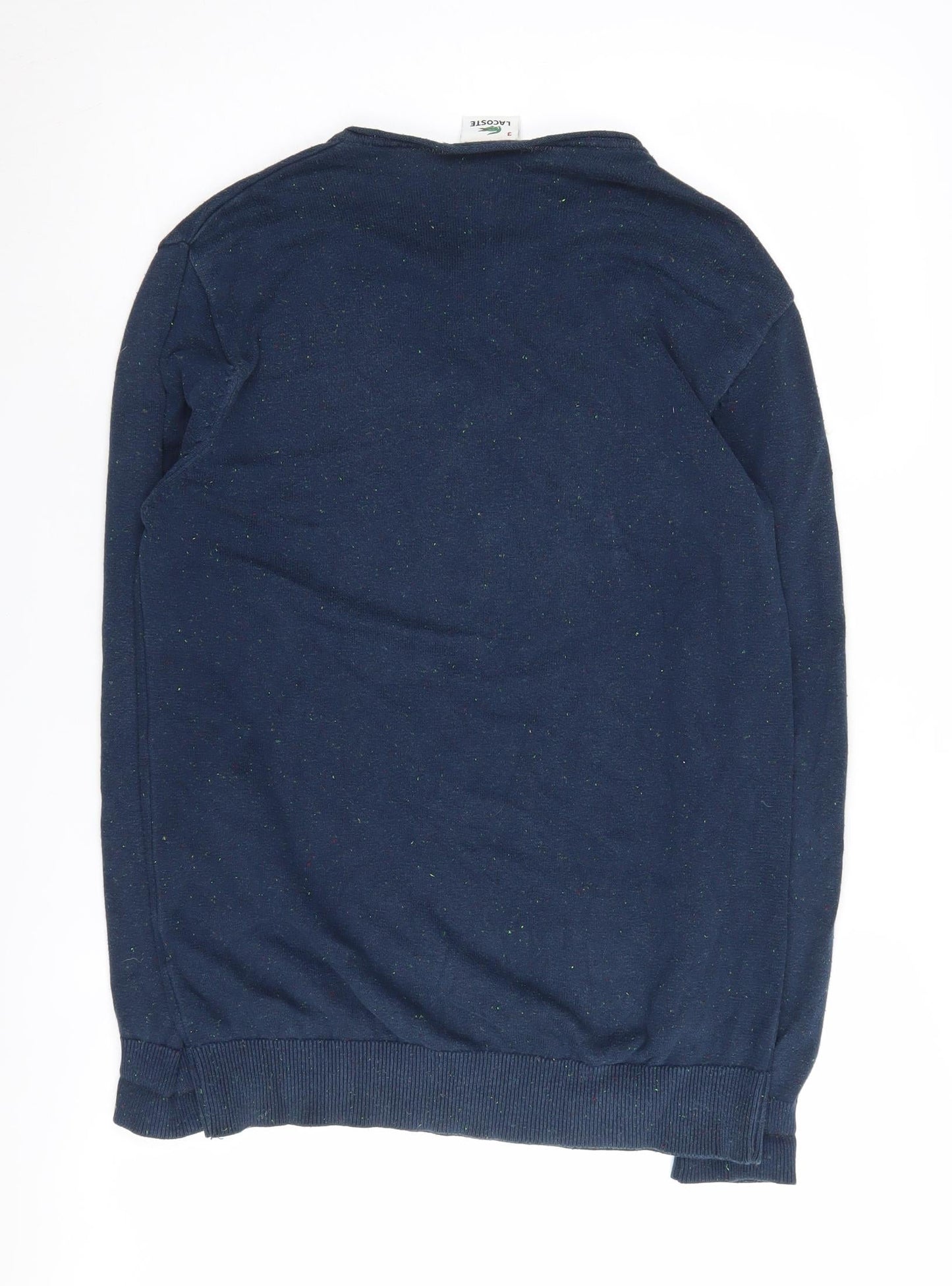 Lacoste Men's Blue Henley Jumper Size M