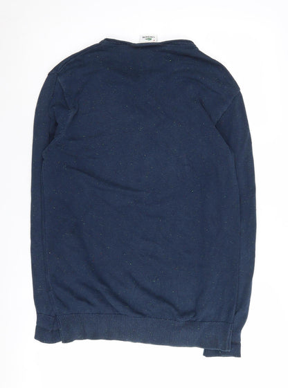 Lacoste Men's Blue Henley Jumper Size M
