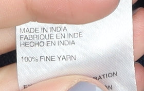 Lacoste Men's Blue Henley Jumper Size M