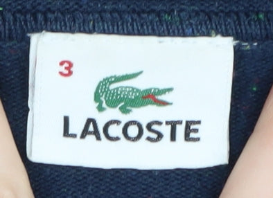 Lacoste Men's Blue Henley Jumper Size M