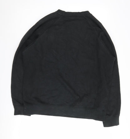 Colourful Rebel Unisex Black Logo Sweatshirt L