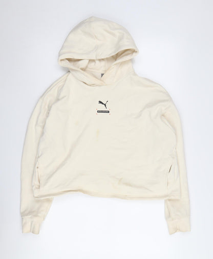 Puma Beige Unisex Adults M Pullover Hoodie