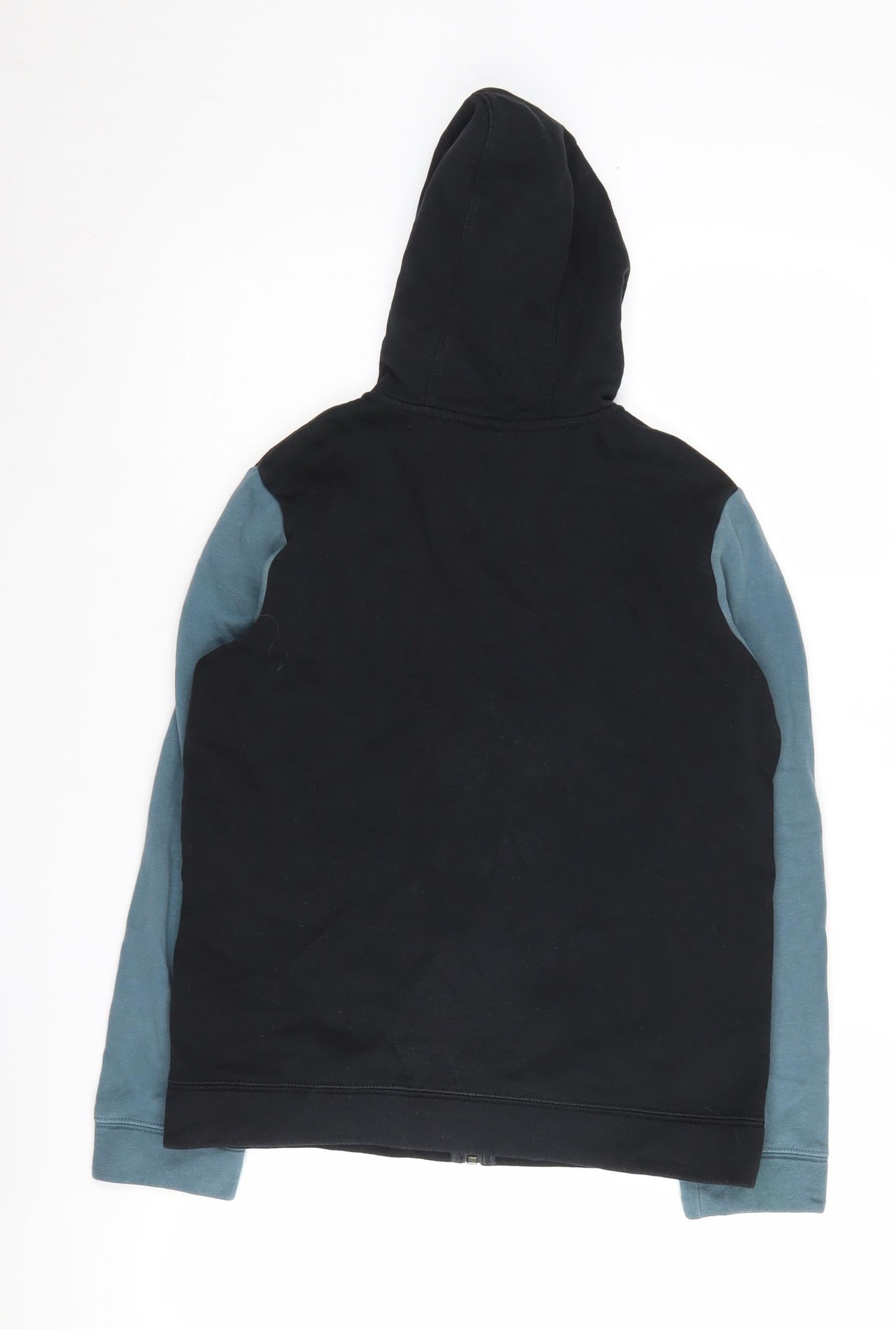 Nike Boys Colourblock Hoodie - Black & Blue, Size L