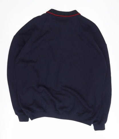 Marks and Spencer Men's Multicoloured Argyle Pullover, L