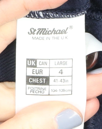 Marks and Spencer Men's Multicoloured Argyle Pullover, L