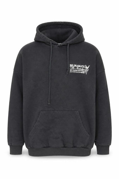 Front view of Pacific Republic Teens Black Graphic Pullover Hoodie L