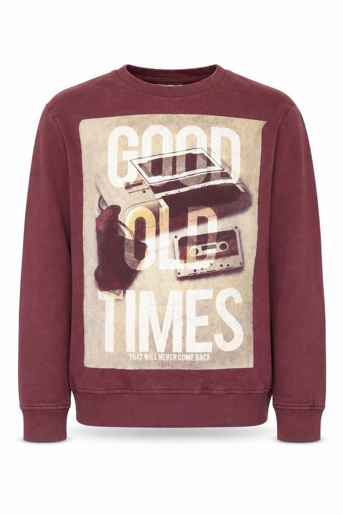 Mens UK Size L JACK & JONES Red Pullover Sweatshirt