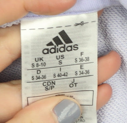 Adidas Women's Purple Hoodie, Size S - Sporty & Stylish