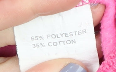 Lonsdale Women's Pink Hooded Full Zip Hoodie Size 12