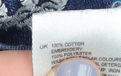 Womens UK Size 6 White Stuff Blue Basic T-Shirt