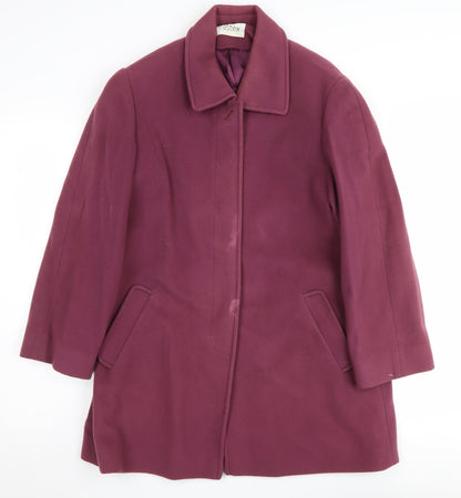 Womens UK Size 10 Eastex Purple Overcoat