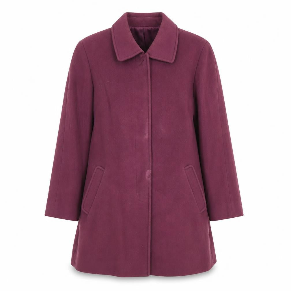 Womens UK Size 10 Eastex Purple Overcoat