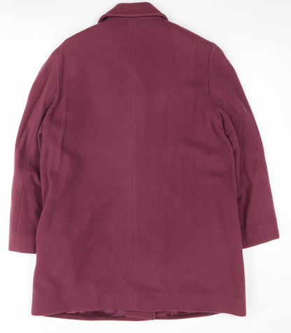 Womens UK Size 10 Eastex Purple Overcoat