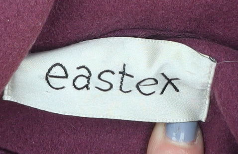 Womens UK Size 10 Eastex Purple Overcoat