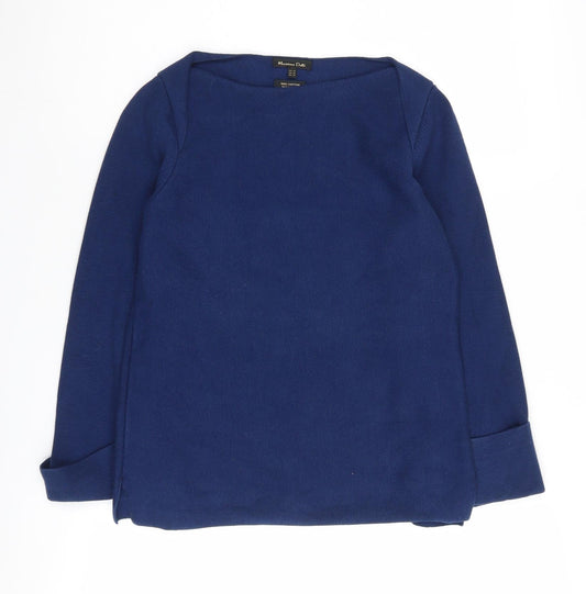 Womens UK Size 2XS Massimo Dutti Blue  Jumper