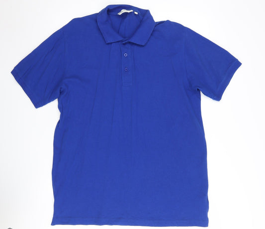 Kangaroo Poo Men's Blue XL Polo Shirt
