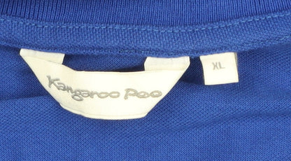 Kangaroo Poo Men's Blue XL Polo Shirt