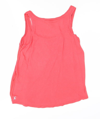 Joules Women's Pink Tank Top, UK 8, Casual Summer Style