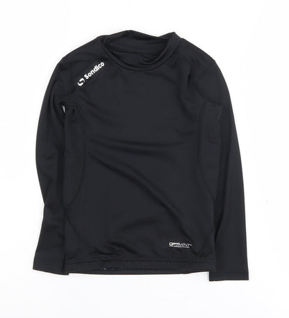 Sondico Girls Black Long Sleeve Sports Jersey 5-6 Years