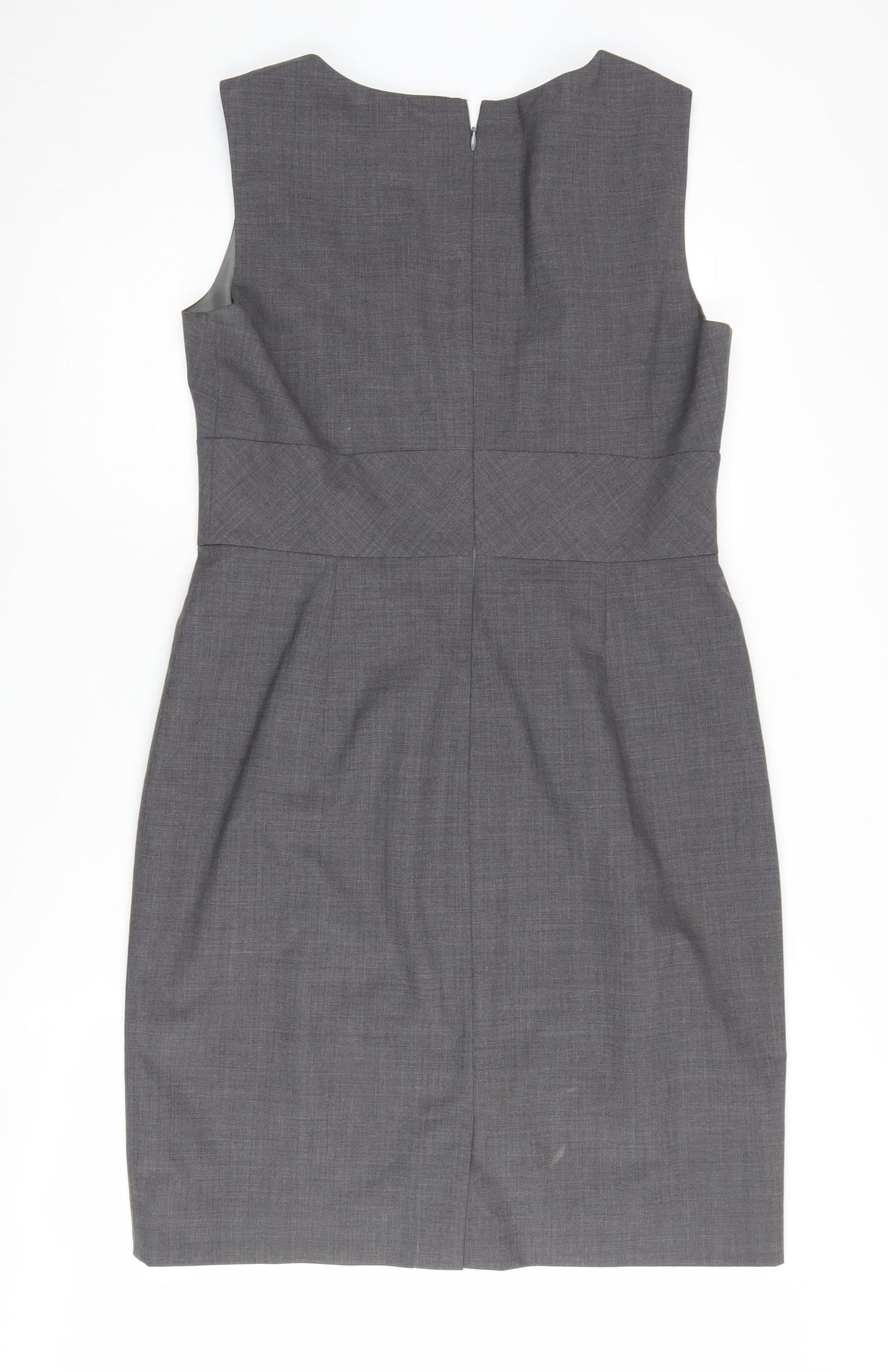 Banana Republic Women's Grey Sheath Dress Size 10 Petites