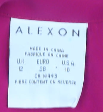 Alexon Women's Pink Button-Up Shirt, Size 12