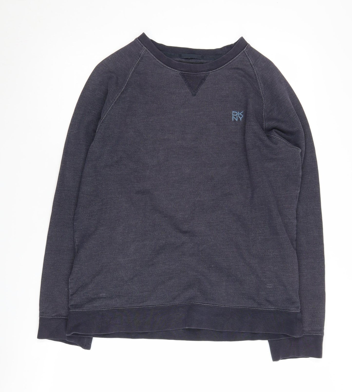 Mens UK Size L DKNY Black Pullover Sweatshirt