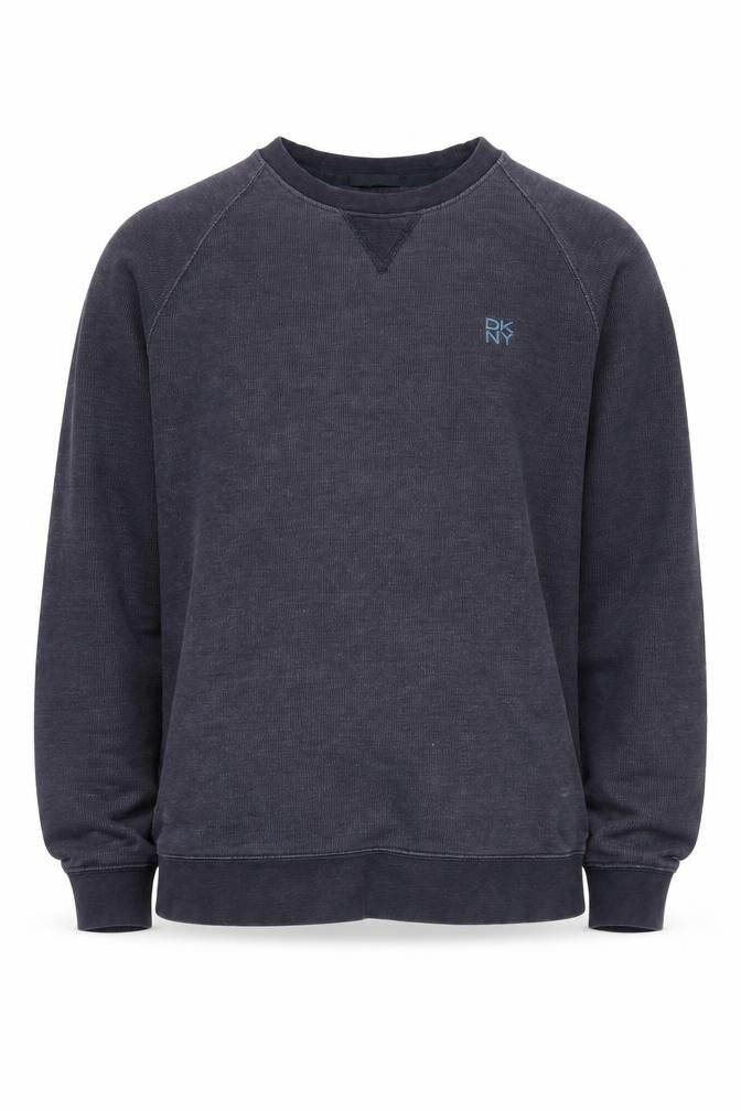 Mens UK Size L DKNY Black Pullover Sweatshirt