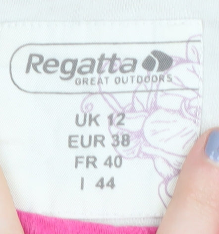 Womens UK Size 12 Regatta Pink Basic T-Shirt
