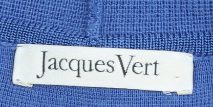 Womens UK Size M Jacques Vert Blue Cardigan Jumper