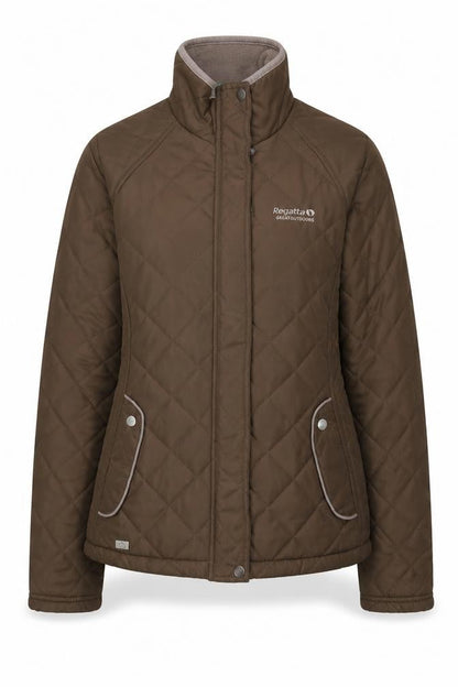 Womens UK Size 10 Regatta Brown Quilted Coat