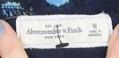 Abercrombie & Fitch Women's Blue Floral Tank Top