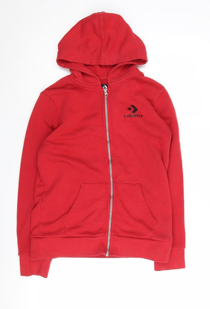 Converse Boys Red Full Zip Hoodie, Size 12-13 Years