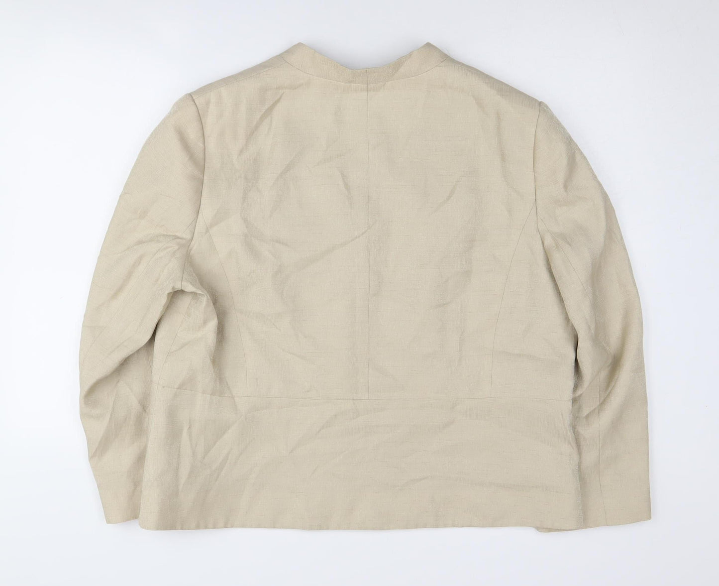 Eastex Beige Blazer Women Size 20 Regular Lined