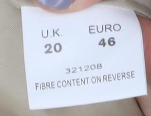 Eastex Beige Blazer Women Size 20 Regular Lined