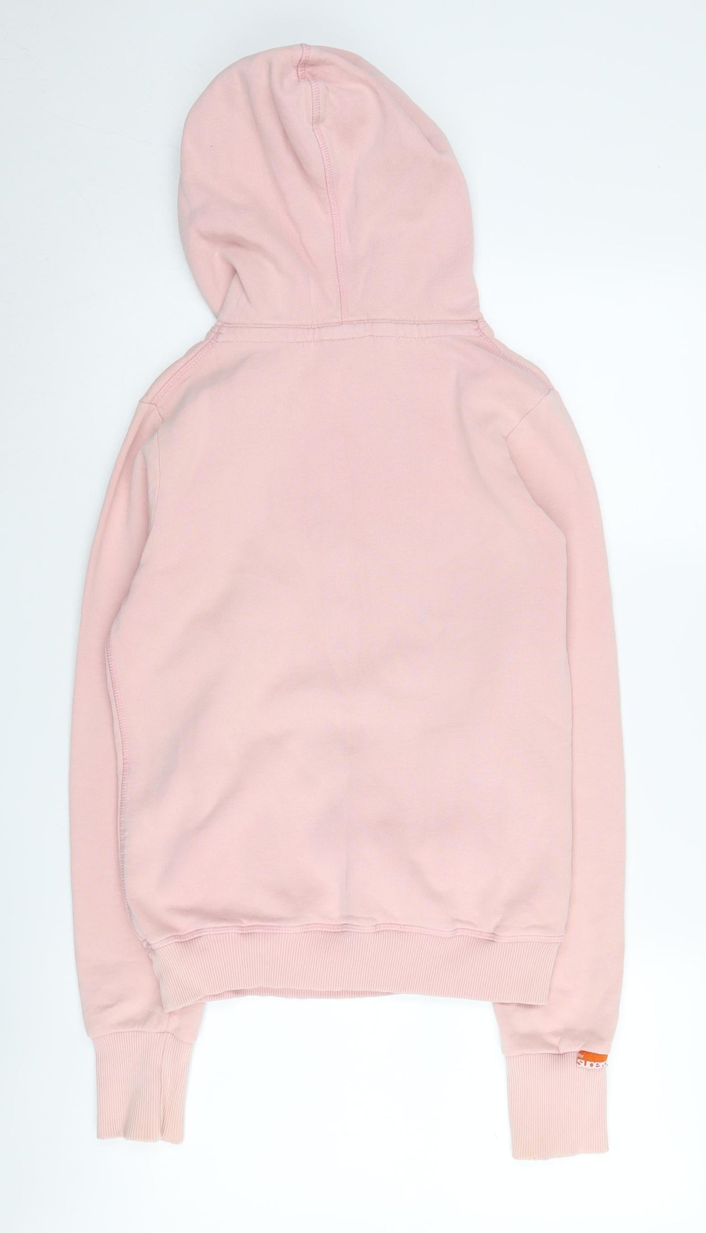 Superdry Women's Pink Pullover Hoodie, Size S, Vintage Style