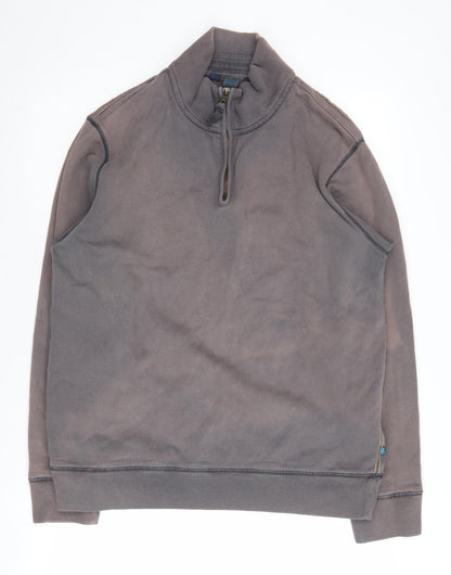Mens UK Size M Boden Grey 1/4 Zip Sweatshirt