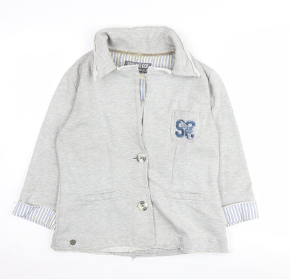 SoulCal & Co Women's Grey Blazer, Size 14, Casual Autumn Wear